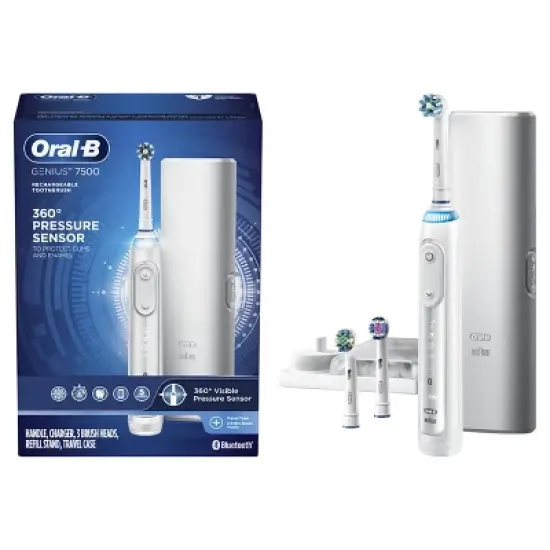 Oral-B Pro 7500 Power Rechargeable Electric Toothbrush Powered By Braun image {8}