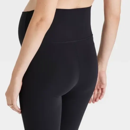 Fold Down Active Flare Leg Maternity And Beyond Leggings - Isabel Maternity by Ingrid & Isabel&trade; image {4}