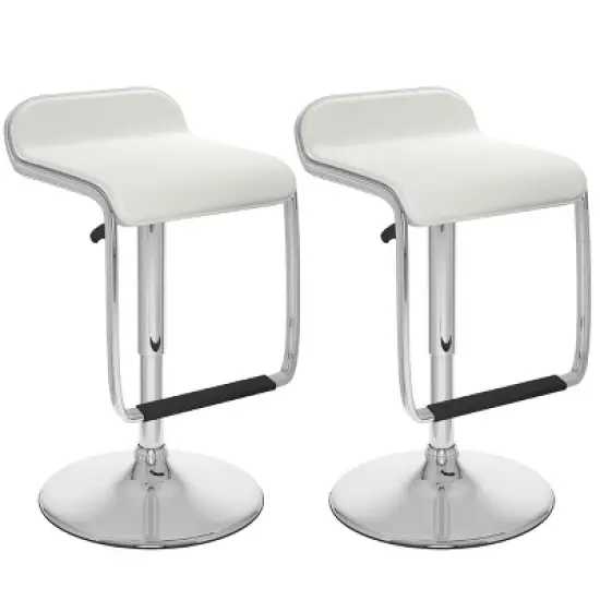 Set of 2 Adjustable Barstool with Footrest - CorLiving image {7}
