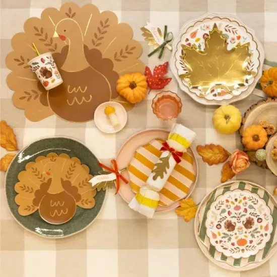 Meri Meri Folk Fall Cups (Pack of 8) image {1}
