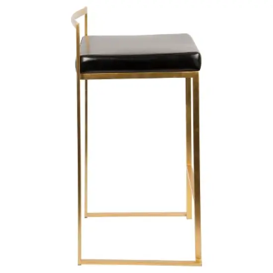 Set of 2 27" Fuji Contemporary Counter Height Barstool - Lumisource image {2}