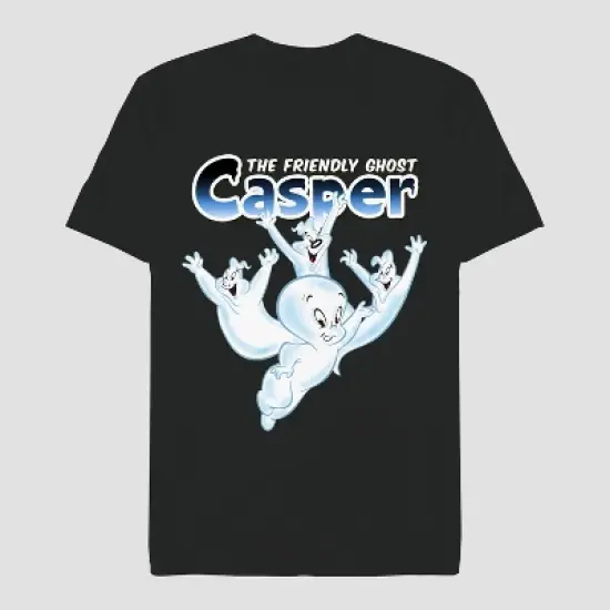 Men's Universal Casper Short Sleeve Graphic T-Shirt - Black image {1}