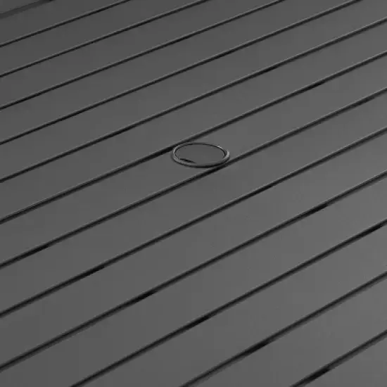 Astrid 7pc Outdoor Metal Dining Set - Matte Black - Crosley image {8}