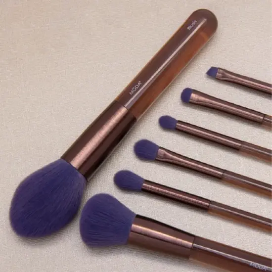 MODA Brush Soft and Serene Face Makeup Brush Set- 7pc image {3}