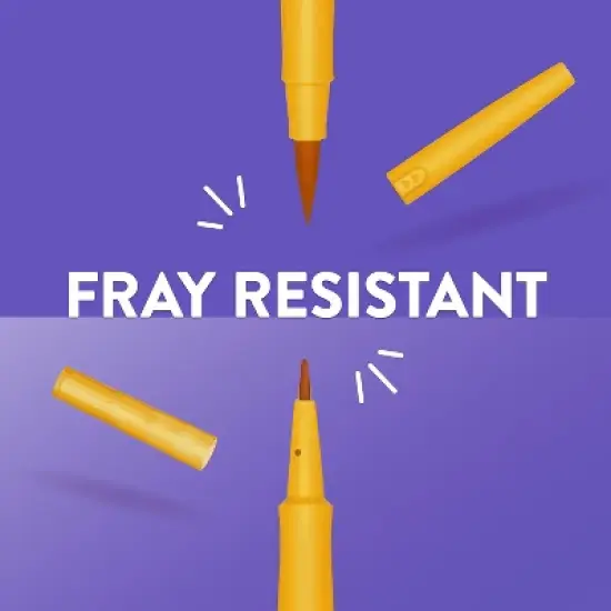 Paper Mate Flair! DUAL Calligraphy Pens Brush/Medium Tips Assorted Colors 16/Pack (2181607) image {8}