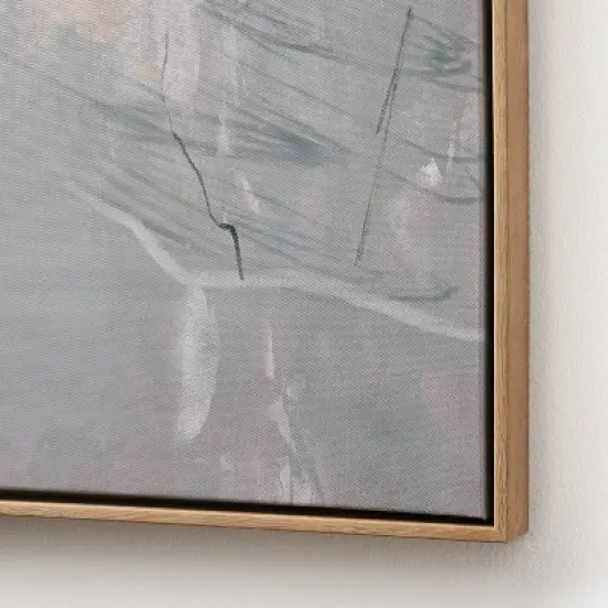 24" x 30" Natural Abstract Markings Framed Wall Art - Threshold&trade; designed with Studio McGee image {2}