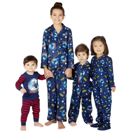 The Polar Express Kids Believe Button-Front Coat Shirt And Pants Pajama Set image {4}