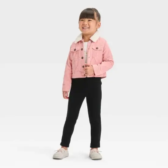 OshKosh B'gosh Toddler Girls' Sherpa Lined Corduroy Jacket - Pink image {2}
