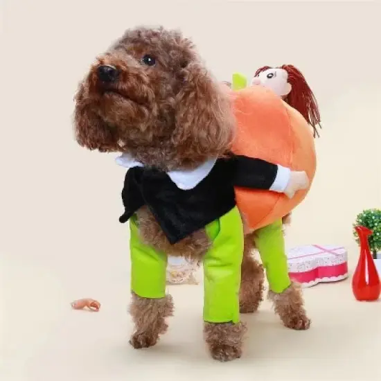Pet Life 'Pumpkin Mon' Dog Pumkin Carrying Halloween Dog Costume, LG image {2}