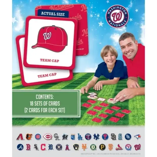 MasterPieces Officially Licensed MLB Washington Nationals Matching Game for Kids and Families image {3}