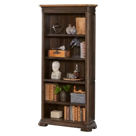 78" Sonoma Open Bookcase Brown - Martin Furniture image {1}