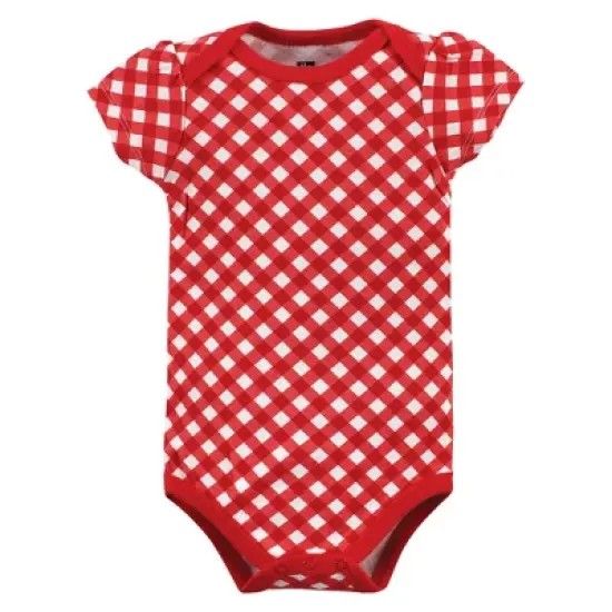 Hudson Baby Infant Girl Cotton Bodysuits, Udderly Adorable image {3}