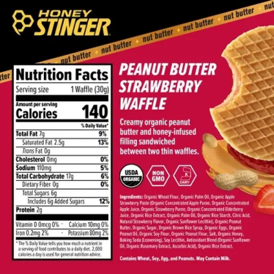 Peanut Butter Strawberry Waffle Box of 16 image {2}