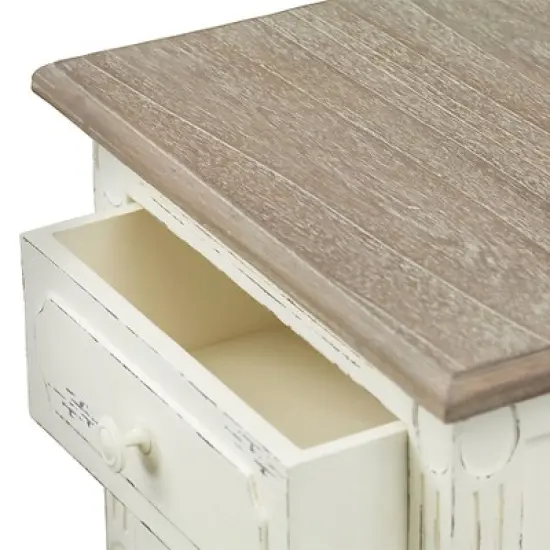 Nightstand White - Baxton Studio image {1}
