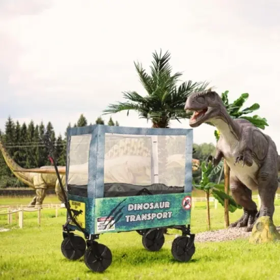 Seeing Red Dinosaur Cage Wagon Cover Halloween Accessory image {2}