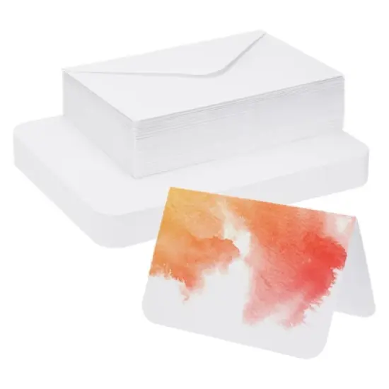 Unique Bargains Pure Cotton Watercolor Card Set with Envelopes image {5}