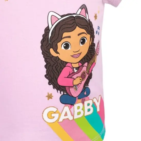 Dreamworks Gabby's Dollhouse Little Girls 3 Pack Graphic T-Shirts Multicolor 7-8 image {5}