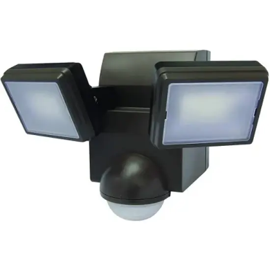 IQ America Motion Security Flood Light - 700 Lumen, 35ft Range, 180&deg; Detection, Exit Detection, Battery Powered, Bronze image {9}
