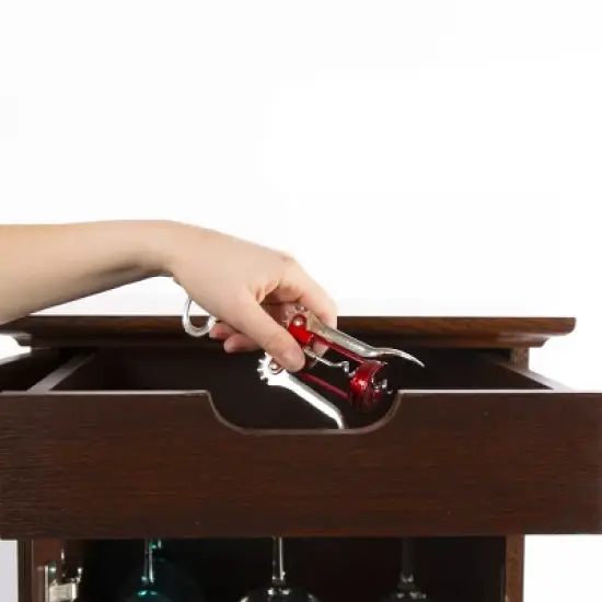 Herrin Locking Bar Cabinet Chestnut - Atlantic image {4}