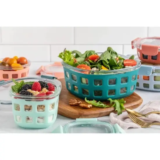 Ello 10pc Mixed Glass Rounds Food Storage Container Set image {4}