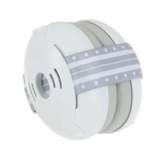 Nuby Baby Earmuffs with Travel Bag - White image {3}