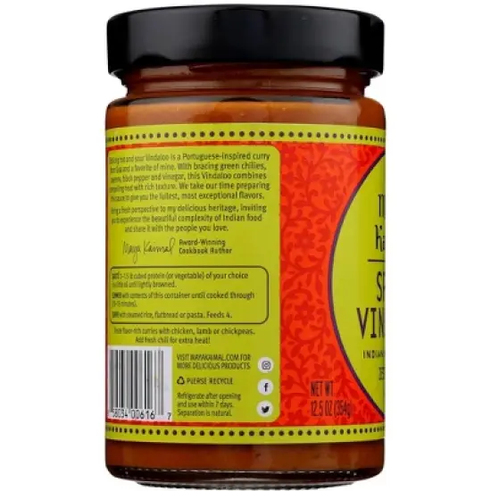 Maya Kaimal Spicy Vindaloo Simmer Sauce - Case of 6/12.5 oz image {4}