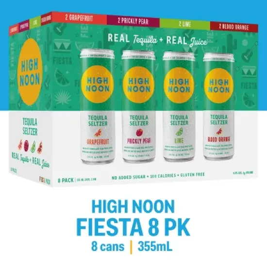 High Noon Tequila Seltzer Variety Pack - 8pk/355ml Cans image {1}