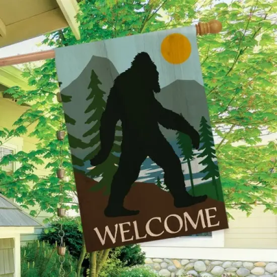 Briarwood Lane Everyday House Flag 40x28 For Outdoor Bigfoot Welcome House Flag image {3}
