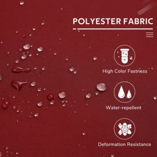 Anybear Red Outdoor Reclining Swing image {6}