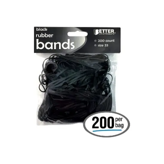 Better Office Multi-Purpose Rubber Band #33 Size 200/Pack (33901) image {1}