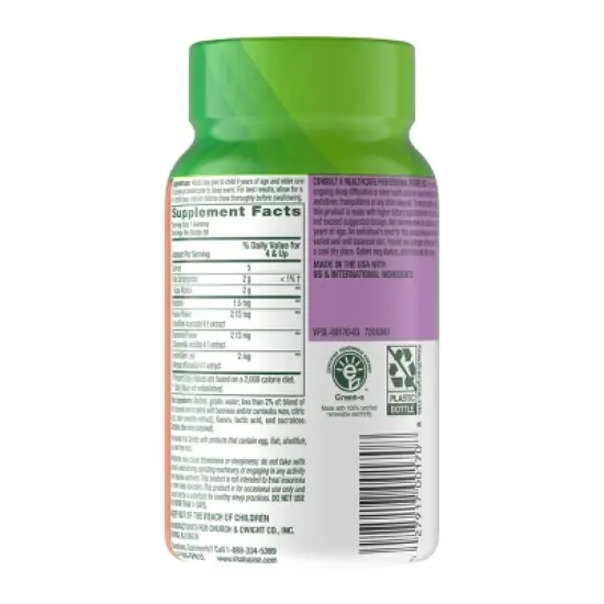Vitafusion Kids Melatonin Dietary Supplement Gummies - Tropical Peach - 50ct image {9}