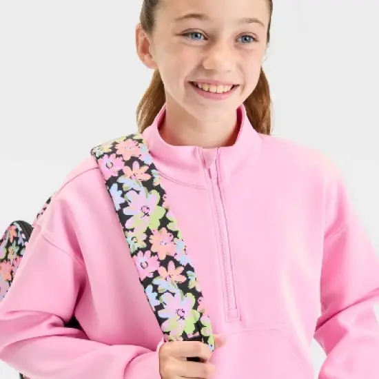 Girls' Airy Sleek 1/2 Zip Sweatshirt - All In Motion&trade; image {2}