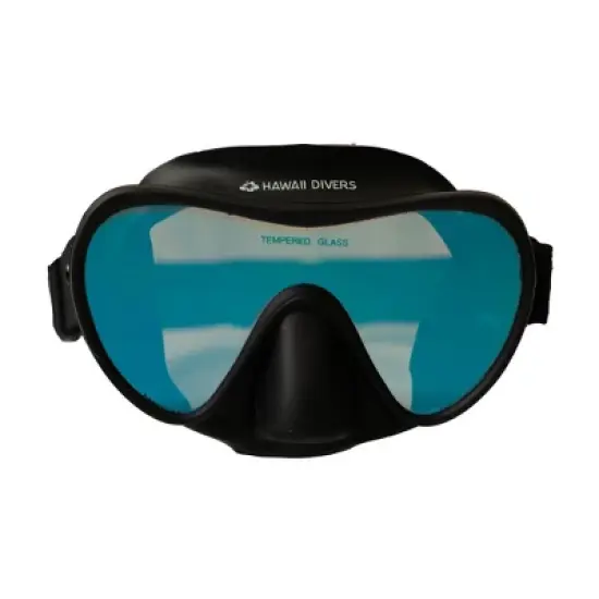 Hawaii Divers Deep Sea Mirrored Adult Snorkel Combo &ndash; Green/Black (Unisex) image {1}