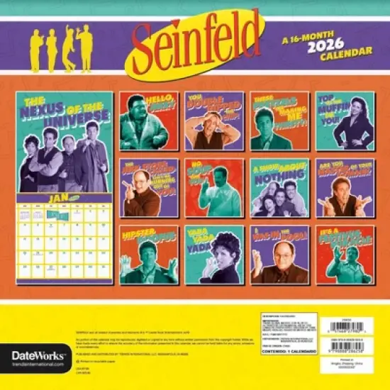 Trends International 2026 Seinfeld 12"x12" Wall Calendar image {3}