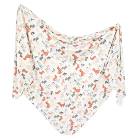 Copper Pearl Knit Swaddle Blanket - Rufus image {4}