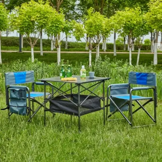 Versatile 3-Piece Table and Chairs Set for Beach, Backyard, and Patio image {4}