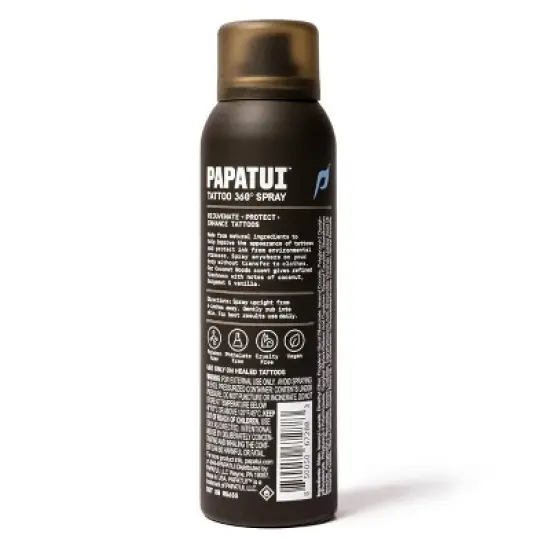 Papatui Paraben-Free Protect and Brighten Vitamin E Tattoo Spray - Coconut Woods - 4oz image {10}