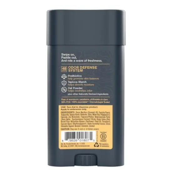 Every Man Jack 48-Hour Odor Defense Premium Deodorant - Pacific Surf - 2.6oz image {5}