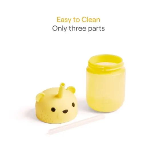 Munchkin 9oz Gentle Transition First Straw Cup - Honey/Bear/Yellow image {5}