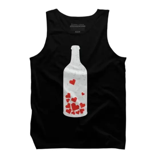 Men's Design By Humans Message in a bottle By radiomode Tank Top image {2}