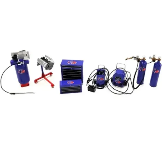 Garage Shop Tools #1 "VP Racing Fuels" Set of 6 pieces 1/18 Diecast Replica by GMP image {1}