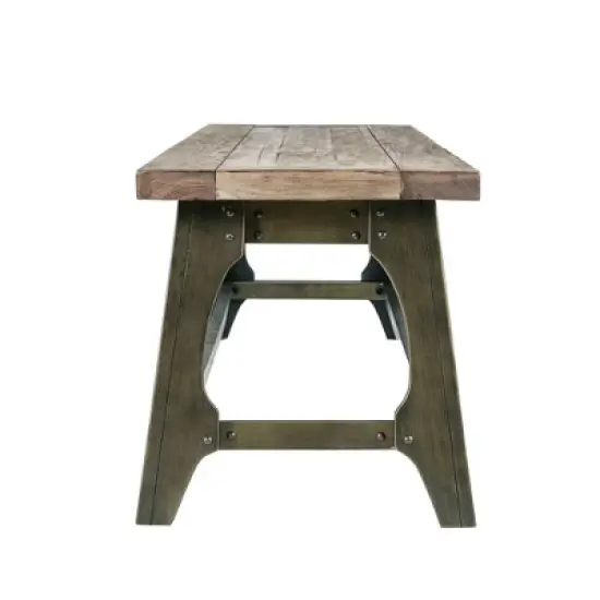 Oliver Dining Bench Gray image {4}