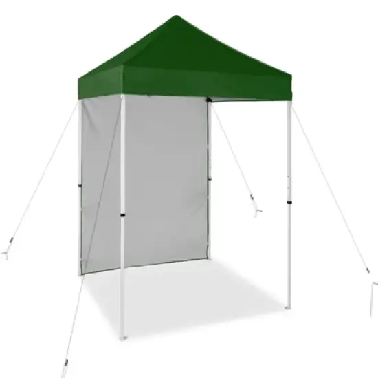 EAGLE PEAK 5x5ft Easy Setup Pop Up Canopy Tent with One Wall image {13}