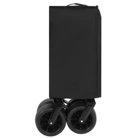 RISOKEYS Foldable Wagon - 30% Expandable, Adjustable Handlebar and All-Terrain Beach Wheels,480LBS Capacity,for Beach Trips,Camping,Shopping image {15}