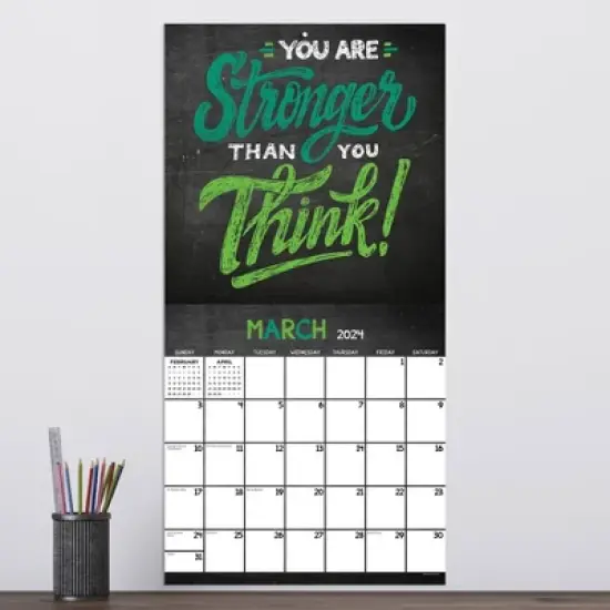 TF Publishing 2024 Wall Calendar 12"x12" Chalk It Up image {2}