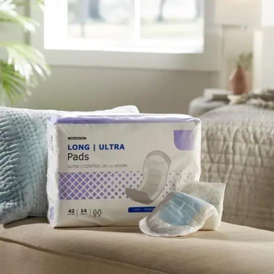 McKesson Ultra Bladder Control Pads, Heavy Absorbency image {2}