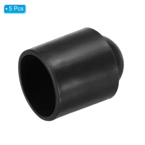 Unique Bargains Rubber Pool Cues End  Protective Accessory for Billiards 5 Pcs image {2}