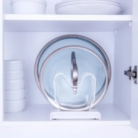 Better Houseware White-Coated-Steel Adjustable Cookware Rack image {4}