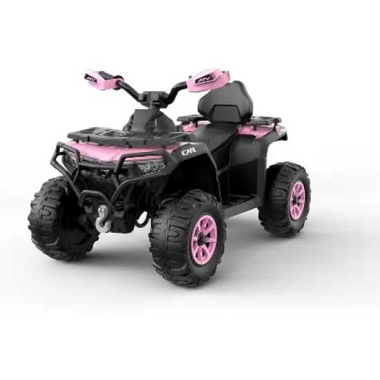 12V Electric Ride On Car for Kids 3-8 Years, 2 * 45W Motor, Remote Control, LED Lights, Music Player & Emergency Brake, & Big Kids image {3}