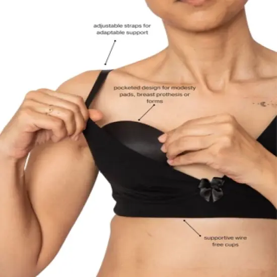 AnaOno Women's Molly Pocketed Post-Surgery Plunge Bra image {5}